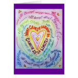 Rainbow Heart Cancer Cannot Do Greeting Cards cards