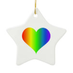 Rainbow Heart ornaments