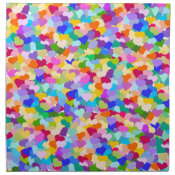 Rainbow Heart Confetti Cloth Napkins