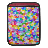 Rainbow Heart Confetti iPad Sleeves