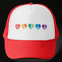 Rainbow Heart HAT by SBeise Rainbow Heart HAT