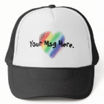 Rainbow Heart hats
