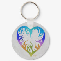 Rainbow Heart keychains