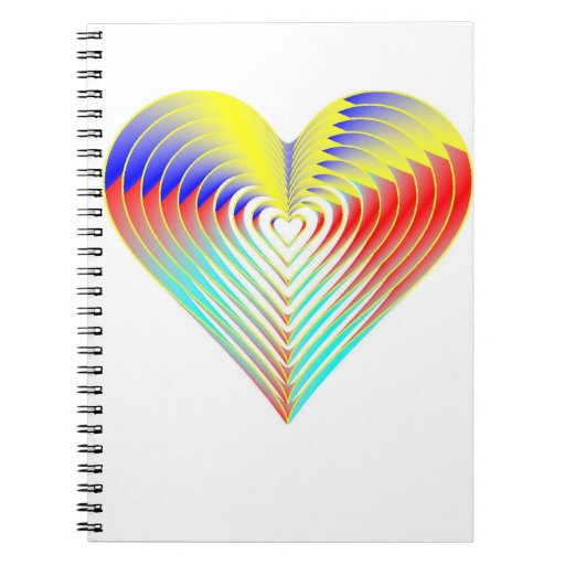 Rainbow Heart Photo Notebook