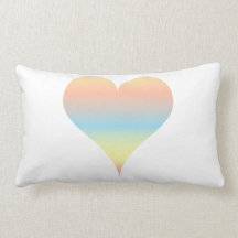 Rainbow Heart Pillow