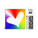 Rainbow Heart Postage stamp