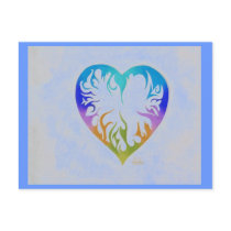Rainbow Heart postcards