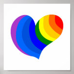 Rainbow Heart Poster