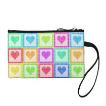 Rainbow Heart Quilt Pattern Coin Purses