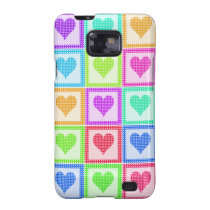 Rainbow Heart Quilt Pattern Samsung Galaxy Cover