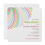 Rainbow Heart Sprinkles Baby Shower Invitation Rainbow Heart Sprinkles Baby Shower Invitation