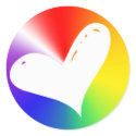 Rainbow Heart Sticker sticker