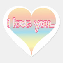 Rainbow Heart Sticker