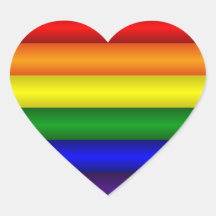 Rainbow Heart Sticker