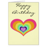 Rainbow Hearts Art Card