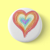 Rainbow Hearts buttons