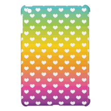 Rainbow Hearts iPad Mini Case