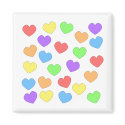 Rainbow Hearts Magnet 0001 by Adoration Rainbow Hearts Magnet 0001