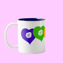Rainbow Hearts Mug mugs