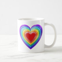 Rainbow Hearts Mug