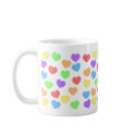 Rainbow Hearts Mug 0001 by Adoration Rainbow Hearts Mug 0001