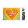 Rainbow Hearts Personalized Custom Postage Stamps