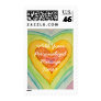 Rainbow Hearts Personalized Custom Postage Stamps
