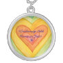 Rainbow Hearts Silver Necklace Pendants