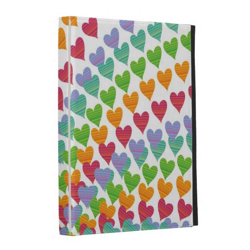 Rainbow Hearts Sprinkles Love Colorful iPad Case