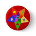 Rainbow Hearts Star buttons