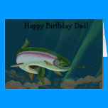 Rainbow Heaven Happy Birthday Dad cards