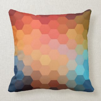 Rainbow Hexagon Chevron Pattern 2