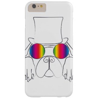 Rainbow Hippie Dog Barely There iPhone 6 Plus Case