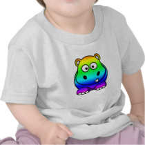 Rainbow Hippo t-shirts