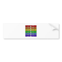 Rainbow History Teacher bumper stickers