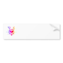 Rainbow Horned God Bumper Stickers