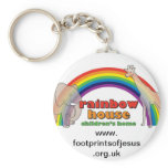 Rainbow House Key Ring keychains