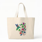  - The simple graphic shapes and the  brilliant colors of the hummingbird  and trumpet shaped flowers blend  together in shades of green, pink,  orange and fuschia. This vibrant colorful artwork is featured on  hummingbird clothing and gifts. Delight your hummingbird  lover today with this beautiful gift.: Sizes  Available colors: natural