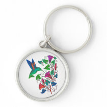 Rainbow Hummingbird Keychain