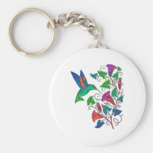 Rainbow Hummingbird Keychains