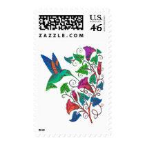 Rainbow Hummingbird Postage Stamps