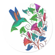 Rainbow Hummingbird Sticker