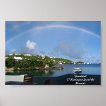Rainbow in Bermuda Poster