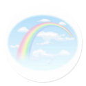Rainbow in Blue Sky  stickers