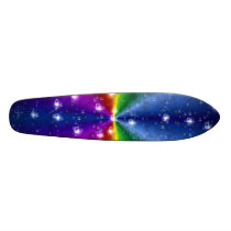rainbow in elephantenskin leatheroptik & raindrops skate decks