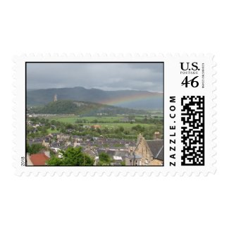 Rainbow in Scotland stamp