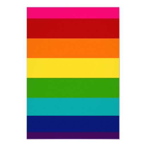 Rainbow invitation
