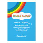 Rainbow invitation