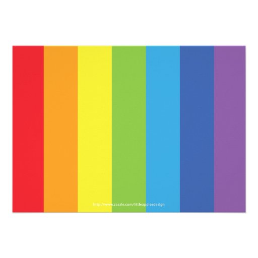 Rainbow Invitation / Rainbow Invite / Colorful