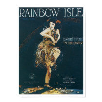 Rainbow Isle Vintage Songbook Cover posters